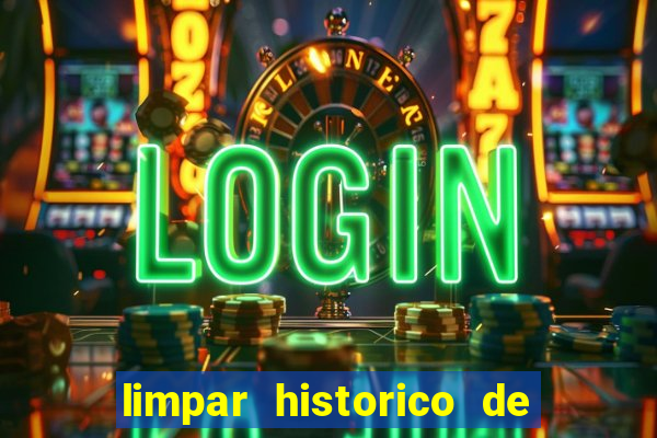 limpar historico de apostas bet365